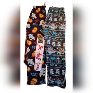 2 Pairs New Pjs. Aeropostal. Festive Pajama Set ,& 1 Set socks